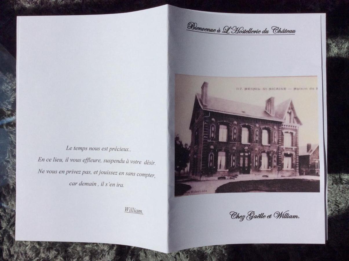 L'Hostellerie Du Chateau Mesnil-Saint-Nicaise Kültér fotó